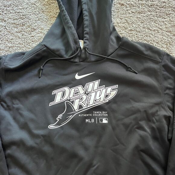 Nike Tampa Bay Rays Player Issued Hoodie Sweatshirt Pete Fairbanks #29 Black XL - Picture 3 of 7